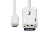 StarTech.com CDP2DP2MBW video cable adapter 74.8" (1.9 m) DisplayPort USB Type-C White