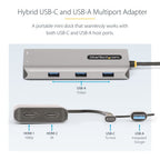 StarTech.com 167B-USBC-MULTIPORT laptop dock/port replicator Wired USB 3.2 Gen 1 (3.1 Gen 1) Type-C Silver