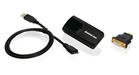 iogear GUC3025HW6 USB graphics adapter 1920 x 1200 pixels Black