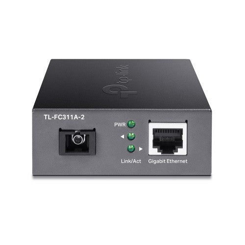 TP-Link TL-FC311A-2 network media converter 1000 Mbit/s Single-mode Black