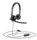 Logitech USB Headset H570e Wired Head-band Office/Call center Black