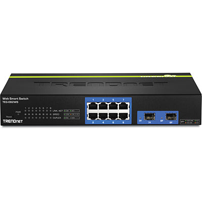 Trendnet TEG-082WS network switch Managed Gigabit Ethernet (10/100/1000) Black