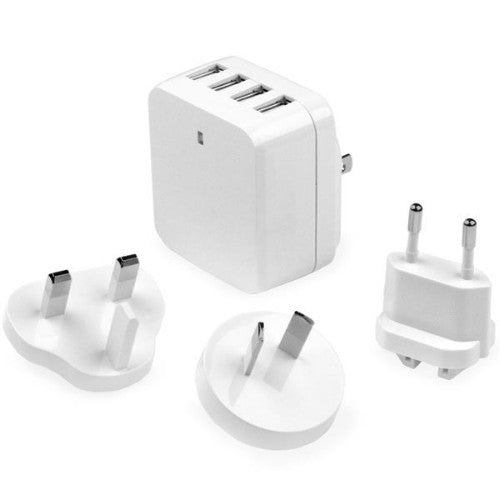 StarTech.com USB4PACWH mobile device charger Universal White AC Indoor