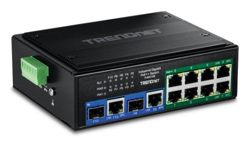 Trendnet TI-BG108 network switch Gigabit Ethernet (10/100/1000) Power over Ethernet (PoE) Black