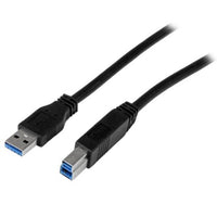 StarTech.com USB3CAB2M USB cable USB 3.2 Gen 1 (3.1 Gen 1) 78.7" (2 m) USB A USB B Black