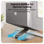 HYPER HS1150GYGL laptop stand Gray 16"