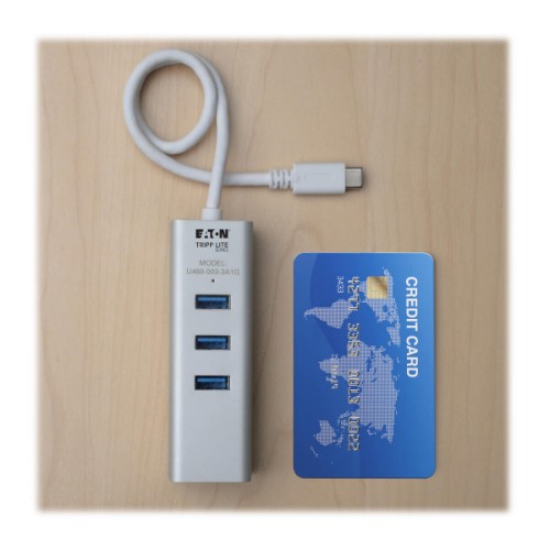 Tripp Lite U460-003-3A1G laptop dock/port replicator USB 3.2 Gen 1 (3.1 Gen 1) Type-C Silver