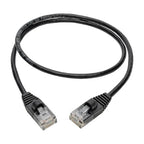 Tripp Lite N261-S02-BK networking cable Black 23.6" (0.6 m) Cat6a U/UTP (UTP)