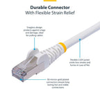 StarTech.com NLWH-50F-CAT8-PATCH networking cable White 598.4" (15.2 m) S/FTP (S-STP)