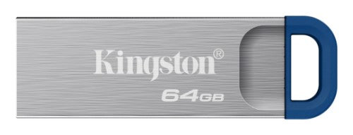 Kingston Technology DataTraveler Kyson USB flash drive 64 GB USB Type-A 3.2 Gen 1 (3.1 Gen 1) Stainless steel