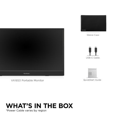 Viewsonic VA VA1653 computer monitor 15.6" 1920 x 1080 pixels Full HD LED Black