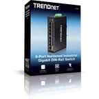 Trendnet TI-G80 network switch Unmanaged L2 Gigabit Ethernet (10/100/1000) Black