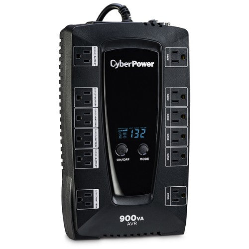CyberPower AVRG900LCD uninterruptible power supply (UPS) Line-Interactive 0.9 kVA 480 W 12 AC outlet(s)