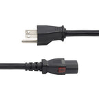 StarTech.com 27LC-4B00-POWER-CORD power cable Black 141.7" (3.6 m) NEMA 5-15P C13 coupler