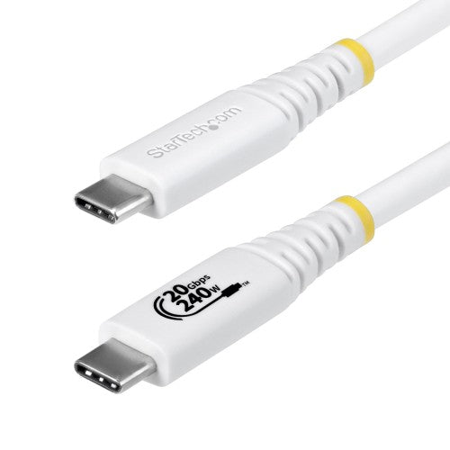 StarTech.com CC2M20GUSB4TPW USB cable USB4 Gen 2x2 78.7" (2 m) USB C White