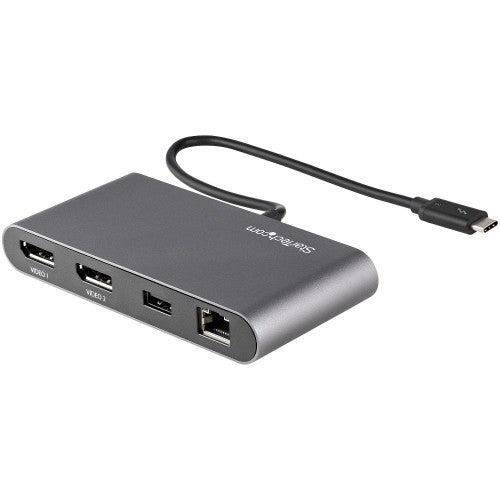 StarTech.com TB3DKM2DPL laptop dock/port replicator Wired Thunderbolt 3 Gray
