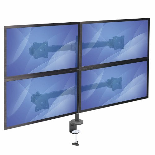 StarTech.com ARMQUAD monitor mount / stand 27" Desk Black