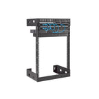 StarTech.com RK15WALLO rack cabinet 15U Wall mounted rack Black
