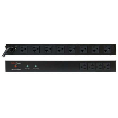 CyberPower RKBS20S4F8R surge protector Black 12 AC outlet(s) 120 V 179.9" (4.57 m)