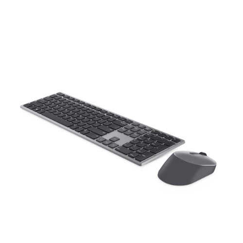 DELL KM7321W keyboard Mouse included Office RF Wireless + Bluetooth Gray, Titanium