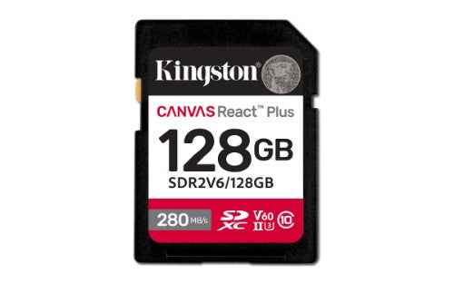 Kingston Technology Canvas React Plus 128 GB SDXC UHS-II Class 10