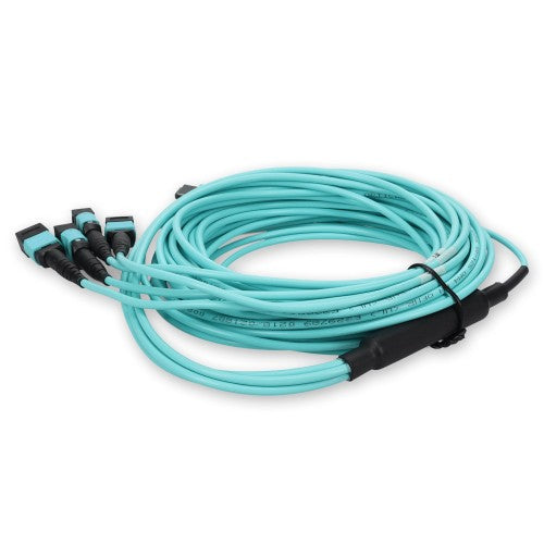 AddOn Networks ADD16FMPO4PO3M5OM4 fiber optic cable 118.1" (3 m) MPO-16 4x MPO LOMM OM4 Aqua color