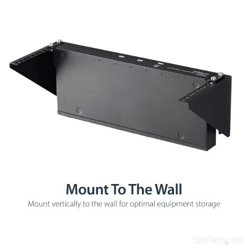 StarTech.com RK419WALLV rack cabinet 4U Wall mounted rack Black