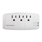 CyberPower CSB300W surge protector White 3 AC outlet(s) 125 V