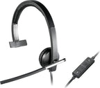 Logitech 981-000513 headphones/headset Wired Head-band Office/Call center USB Type-A Black, Silver