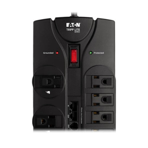 Tripp Lite TLP1208SAT surge protector Black 12 AC outlet(s) 120 V 94.5" (2.4 m)