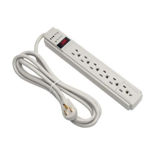 Tripp Lite TLP608 surge protector Gray 6 AC outlet(s) 120 V 96.1" (2.44 m)