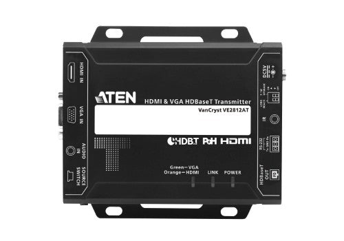 ATEN VE2812AT AV extender AV transmitter Black
