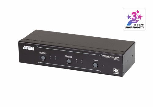 ATEN VM0202H KVM switch Rack mounting Black