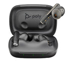 HP Poly Voyager Free 60 UC Carbon Black Earbuds +BT700 USB-C Adapter +Basic Charge Case