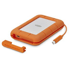 LaCie Rugged USB-C external hard drive 5 TB Gray, Yellow
