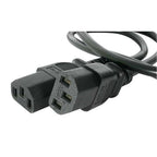 StarTech.com PXT101Y power cable Black 72" (1.83 m) NEMA 5-15P 2 x C13 coupler