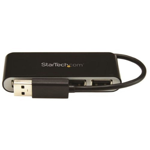 StarTech.com ST4200MINI2 interface hub USB 2.0 480 Mbit/s Black, Silver
