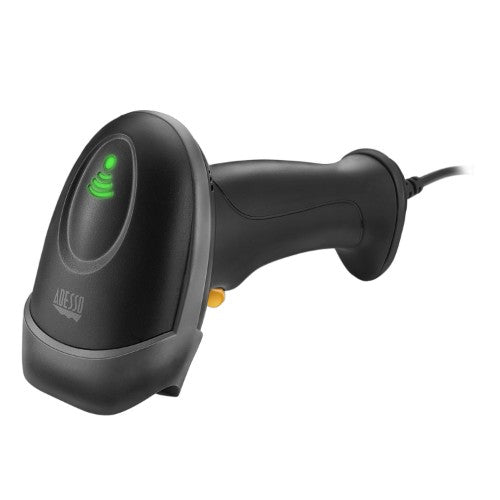 Adesso NuScan 2500TU Handheld bar code reader 1D/2D CMOS Black, Yellow