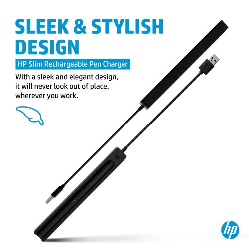 HP Slim Rechargeable Pen Charger Stylus pen Black USB Indoor