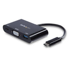 StarTech.com CDP2VGAUACP laptop dock/port replicator Wired USB 3.2 Gen 1 (3.1 Gen 1) Type-C Black
