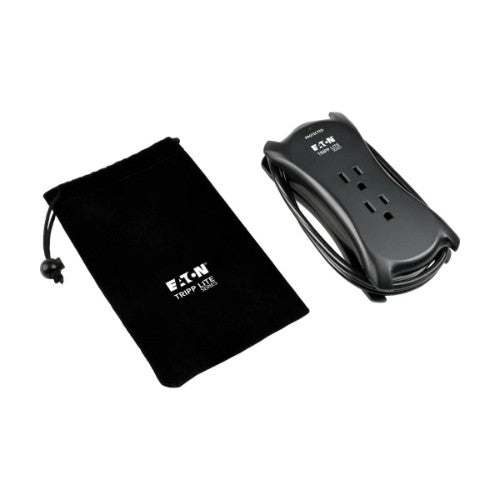 Tripp Lite TRAVELER3USB surge protector Black 3 AC outlet(s) 120 V 11.8" (0.3 m)