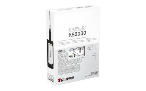 Kingston Technology XS2000 2 TB USB Type-C 3.2 Gen 2 (3.1 Gen 2) Black, Silver