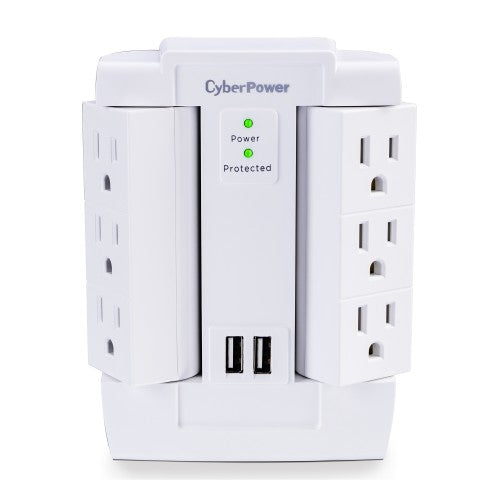 CyberPower CSP600WSURC2 surge protector White 6 AC outlet(s) 125 V