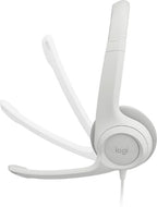 Logitech 981-001285 headphones/headset Wired Head-band Office/Call center USB Type-A White
