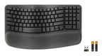 Logitech Wave Keys for Business keyboard Office RF Wireless + Bluetooth QWERTY English Graphite