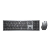 DELL KM7321W keyboard Mouse included Office RF Wireless + Bluetooth Gray, Titanium