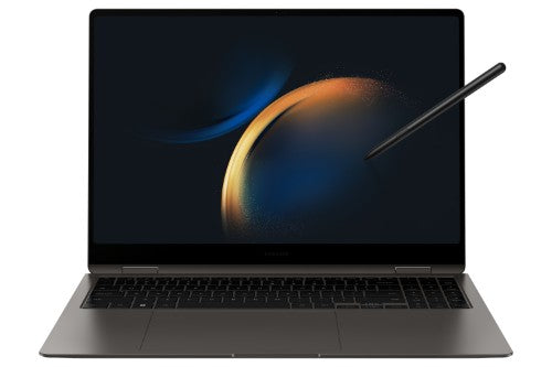 Samsung Galaxy Book3 Pro 360 NP964QFG-KA1CA laptop Intel® Core™ i7 i7-1360P Hybrid (2-in-1) 16" Touchscreen WQXGA+ 16 GB LPDDR5-SDRAM 1 TB SSD Wi-Fi 6E (802.11ax) Windows 11 Pro Graphite