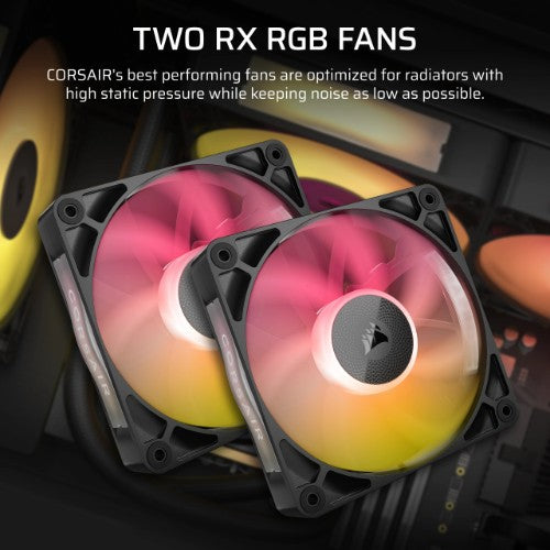 Corsair iCUE LINK TITAN RX RGB Processor All-in-one liquid cooler 4.72" (12 cm) Black 1 pc(s)