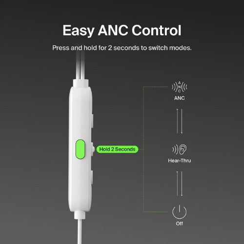 Belkin SoundForm Headset Wired In-ear Calls/Music USB Type-C White
