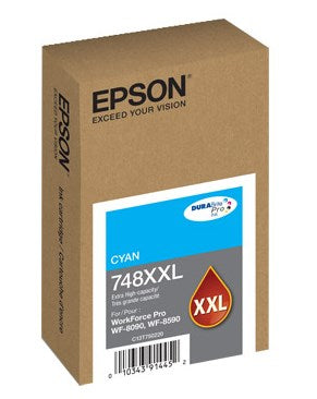 Epson T748XXL220 ink cartridge Original Extra (Super) High Yield Cyan